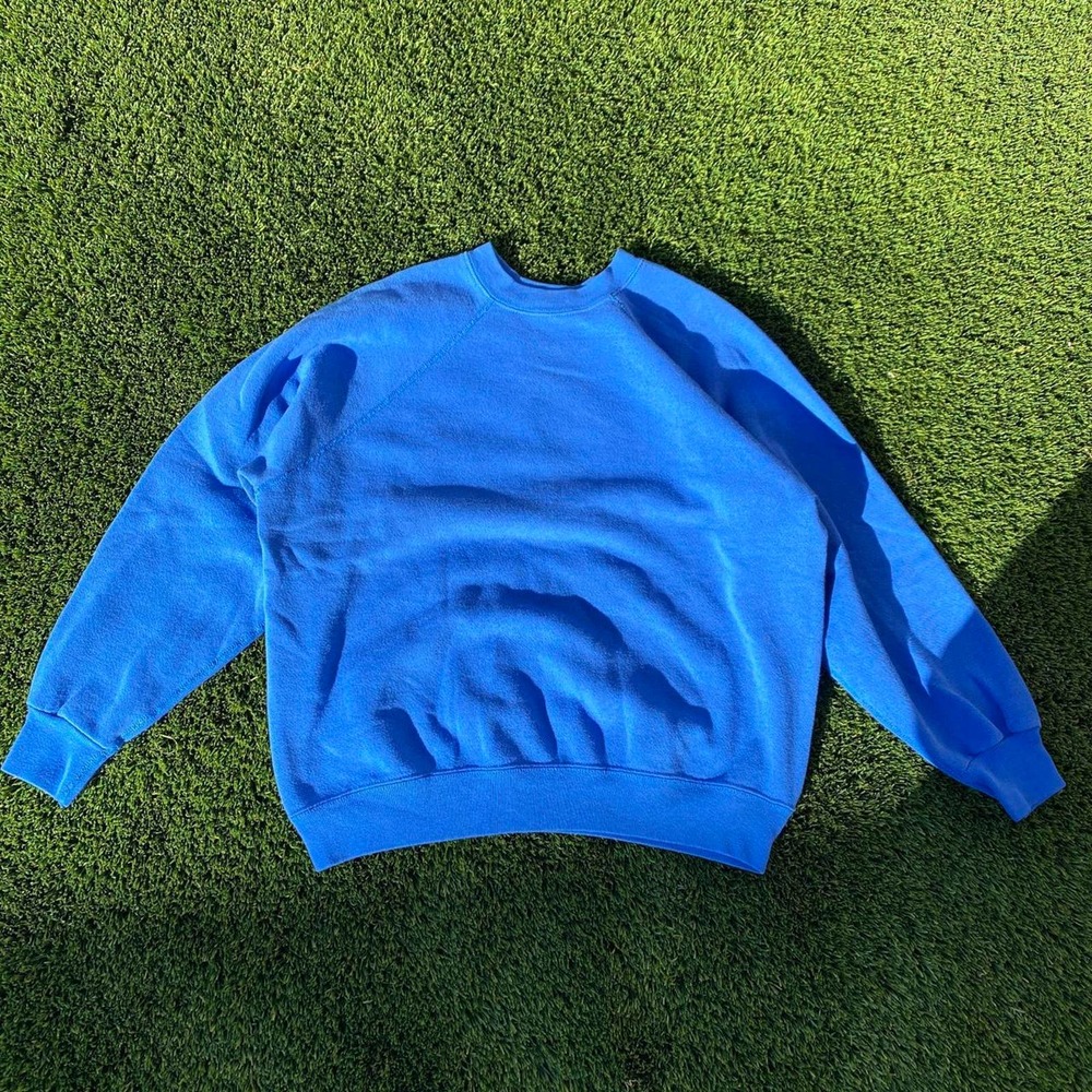 80s 90s blue tultex sweatshirt size M